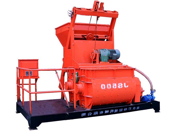 JS500 type double horizontal shaft forced mixer